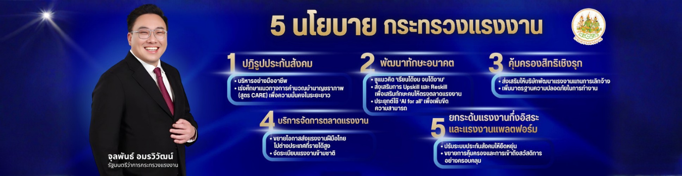 นโยบาย กระทรวงแรงงาน