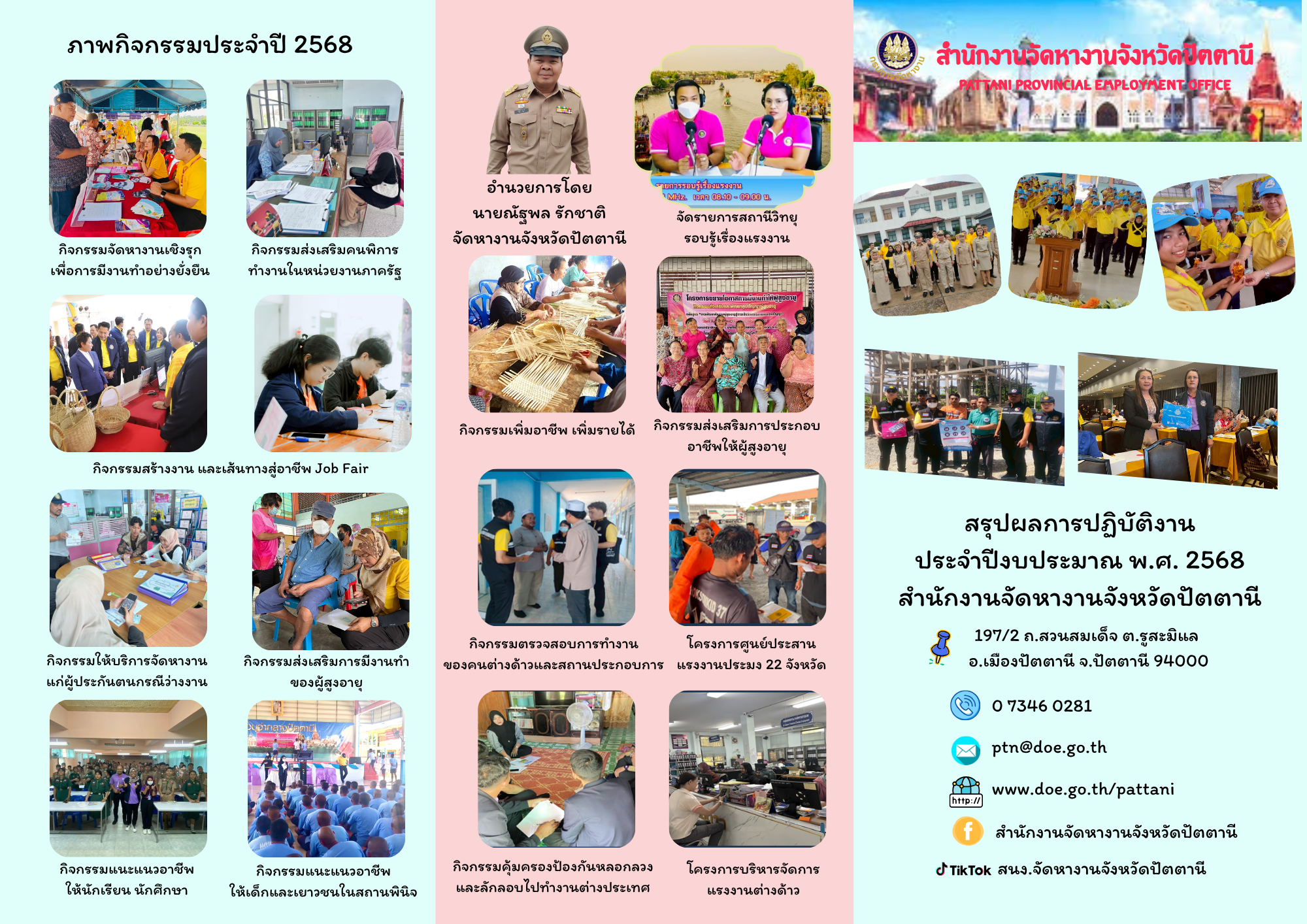 ผลการปฏิบัติงานประจำปีงบประมาณ พ.ศ. 2568