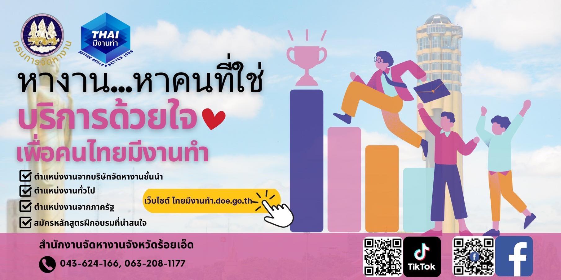 เว็บไซต์สำนักงานจัดหางานจังหวัดร้อยเอ็ด