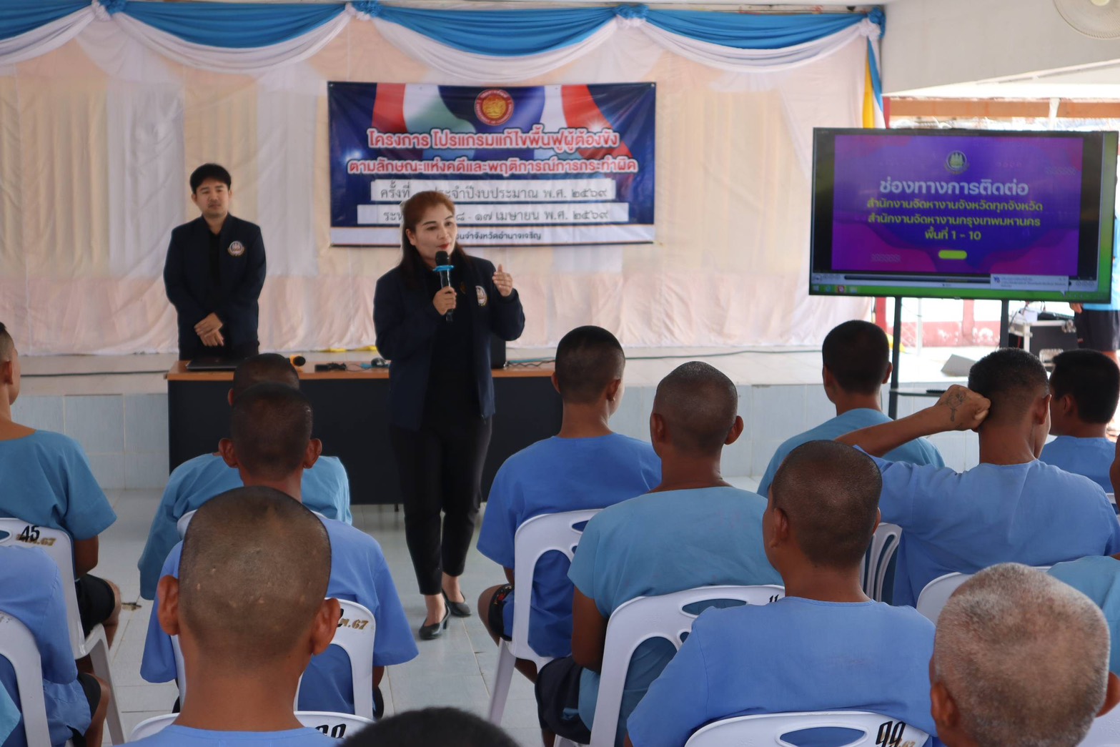 การเข้าร่วมเป็นวิทยากรบรรยายให้ความรู้แก่ผู้ต้องขังโครงการโปรแกรมฟื้นฟูผู้ต้องขังตามลักษณะแห่งคดี