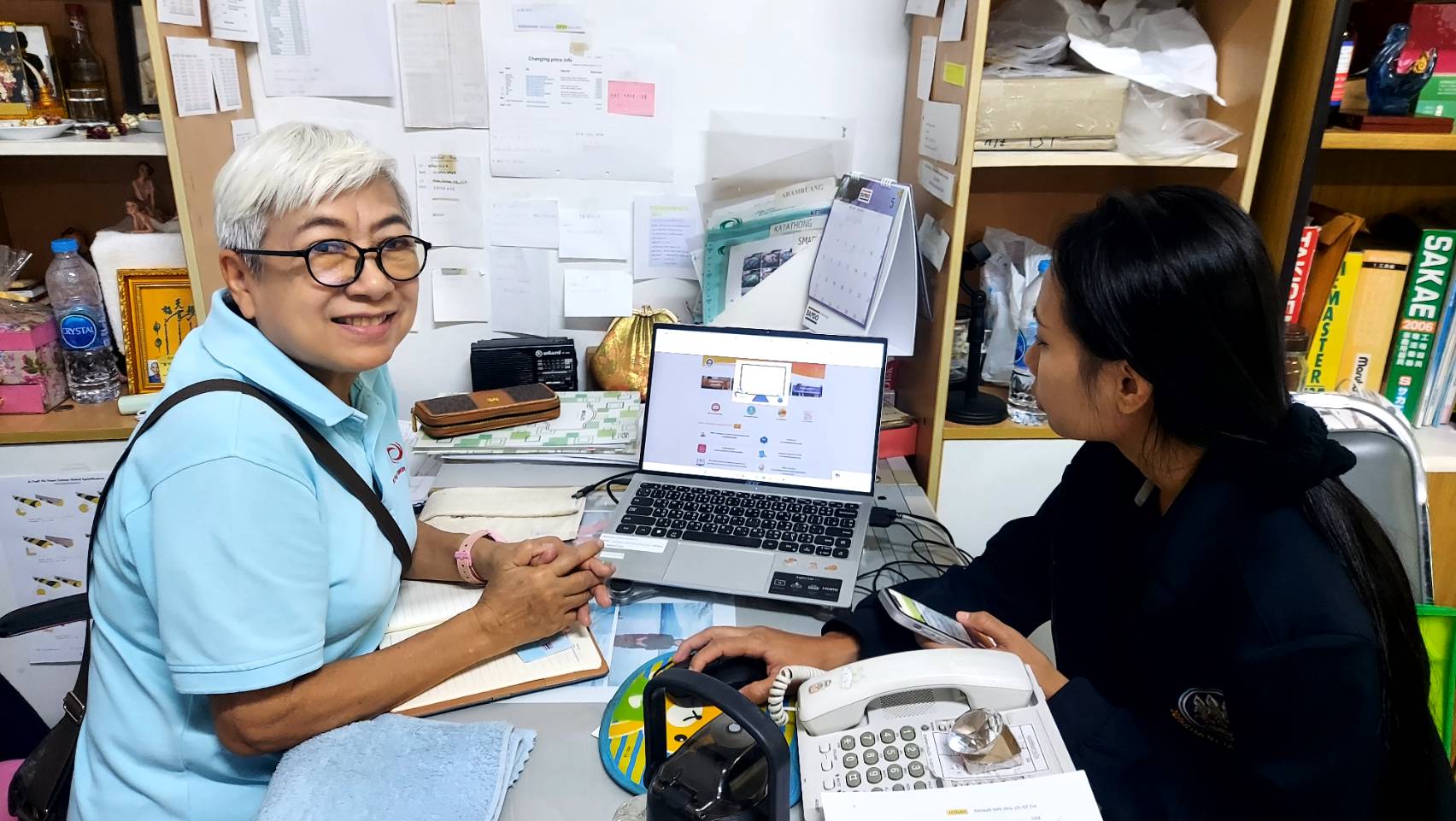 เจ้าหน้าที่ฝ่ายส่งเสริมการมีงานทำ  ลงพื้นที่พบนายจ้าง/สถานประกอบการ เพื่อประชาสัมพันธ์ภารกิจ