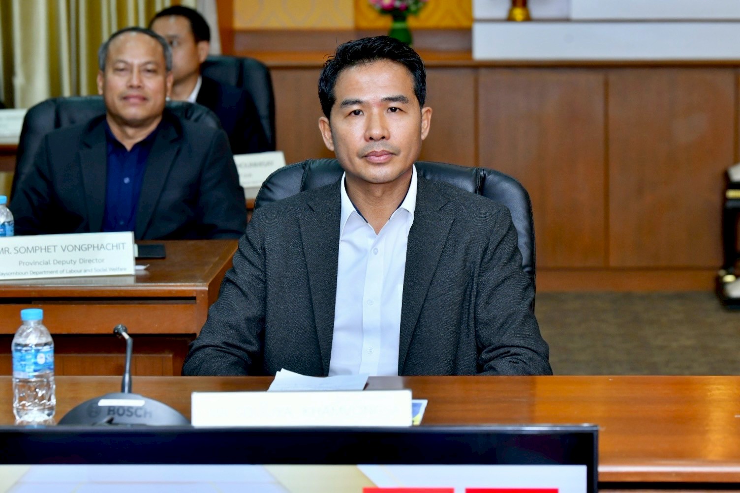 ให้การต้อนรับรองอธิบดีกรมการจัดหางาน และคณะจากกระทรวงแรงงานและสวัสดิการแห่งสาธารณรัฐประชาธิปไตยฯ