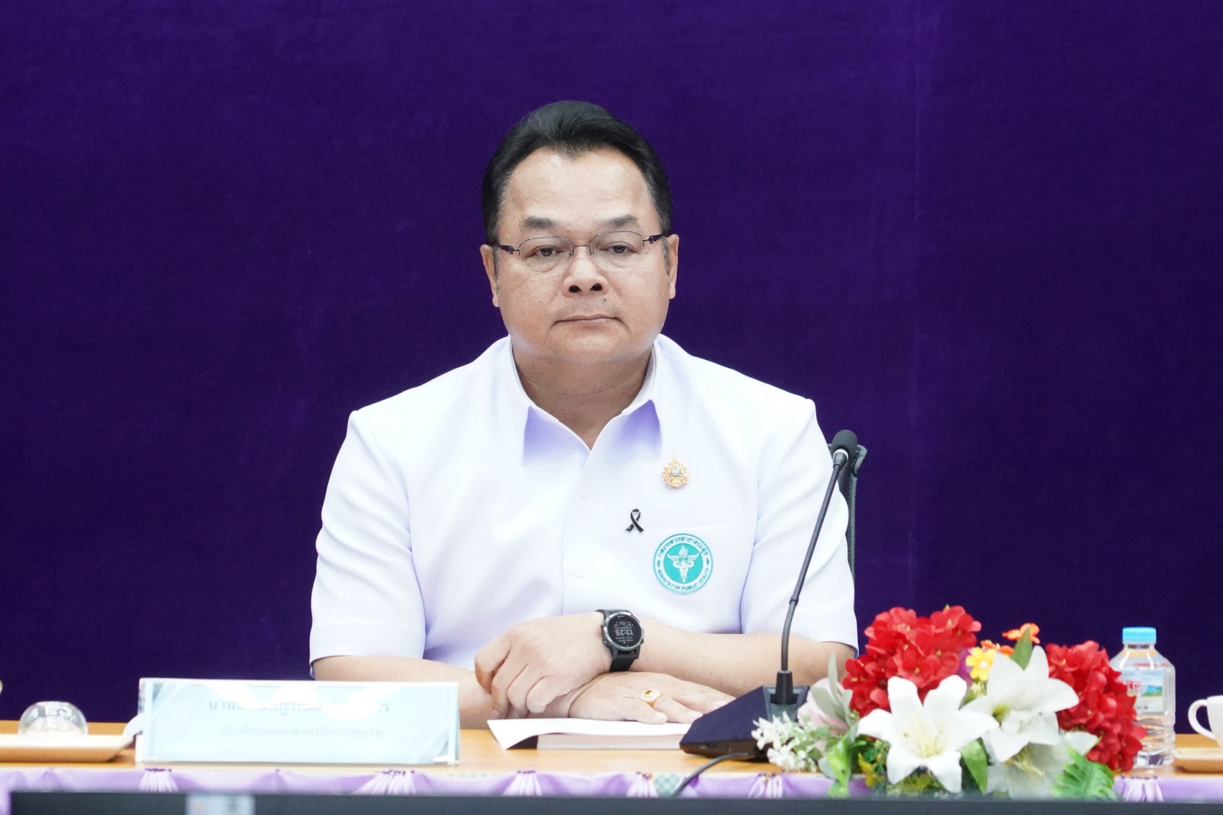 ร่วมงานแถลงข่าวผลการดำเนินคดีชาวต่างชาติ ที่เดินทางเข้ามาให้บริการทางการแพทย์แก่ประชาชนไทยฯ