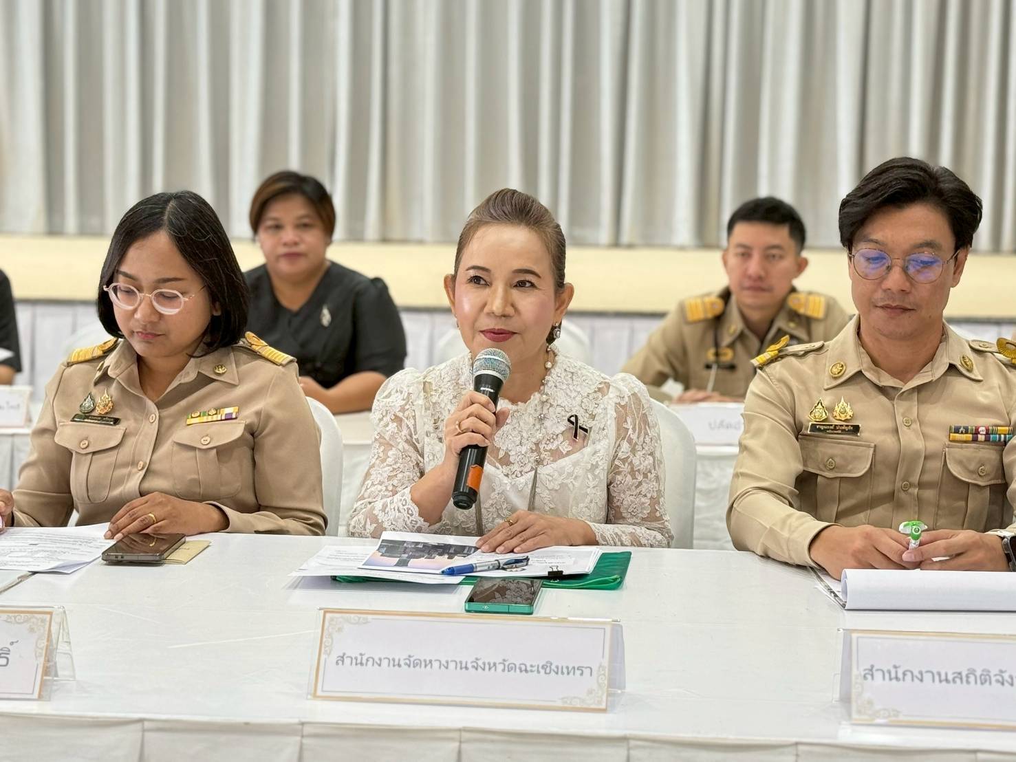 จัดหางานฉะเชิงเทรา รุกสร้างเครือข่ายผู้นำชุมชน เสริมความรู้ป้องกันการค้ามนุษย์ด้านแรงงาน