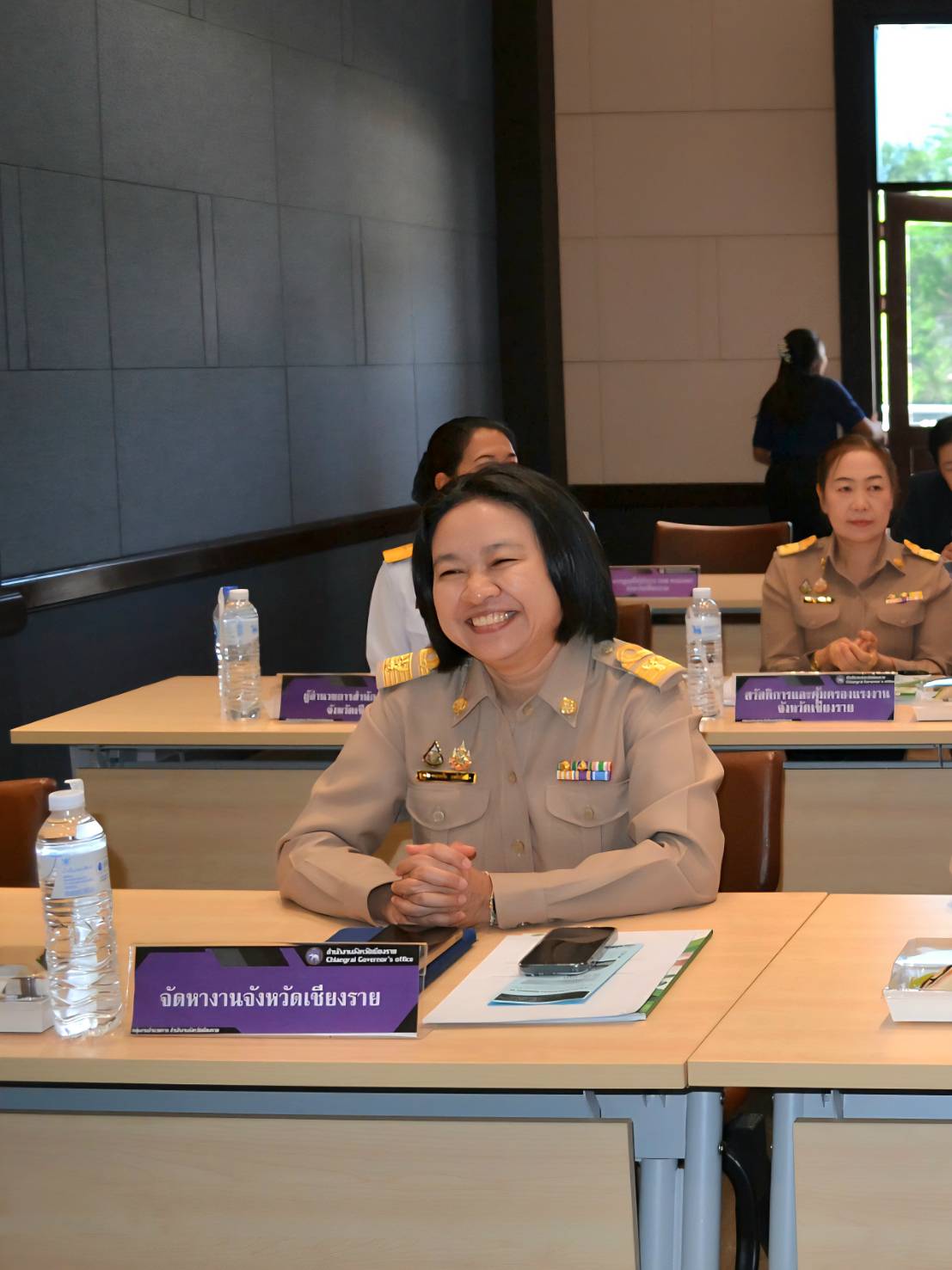 จัดหางานจังหวัดเชียงราย เข้าร่วมประชุมคณะกรมการจังหวัด