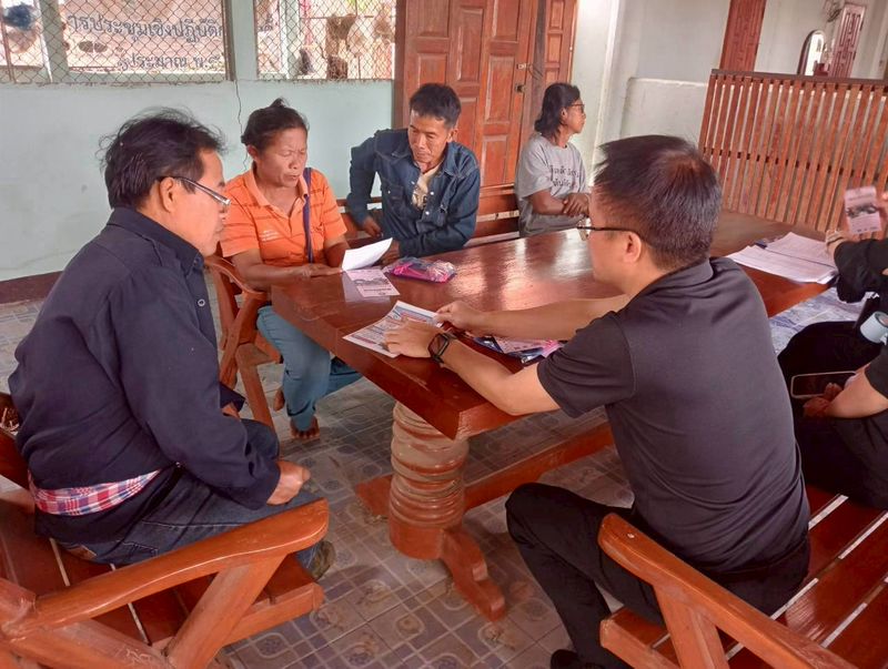 สำนักงานจัดหางานจังหวัดลำปางร่วมกับอำเภอเสริมงาม ลงพื้นที่เยี่ยมญาติแรงงานไทยไปทำงานตะวันออกกลาง