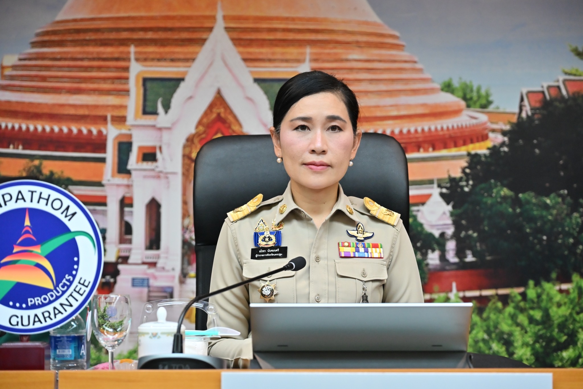 จัดหางานจังหวัดนครปฐม เข้าร่วมการประชุมคณะกรมการจังหวัดนครปฐมและหัวหน้าส่วนราชการประจำจังหวัดนครปฐม 