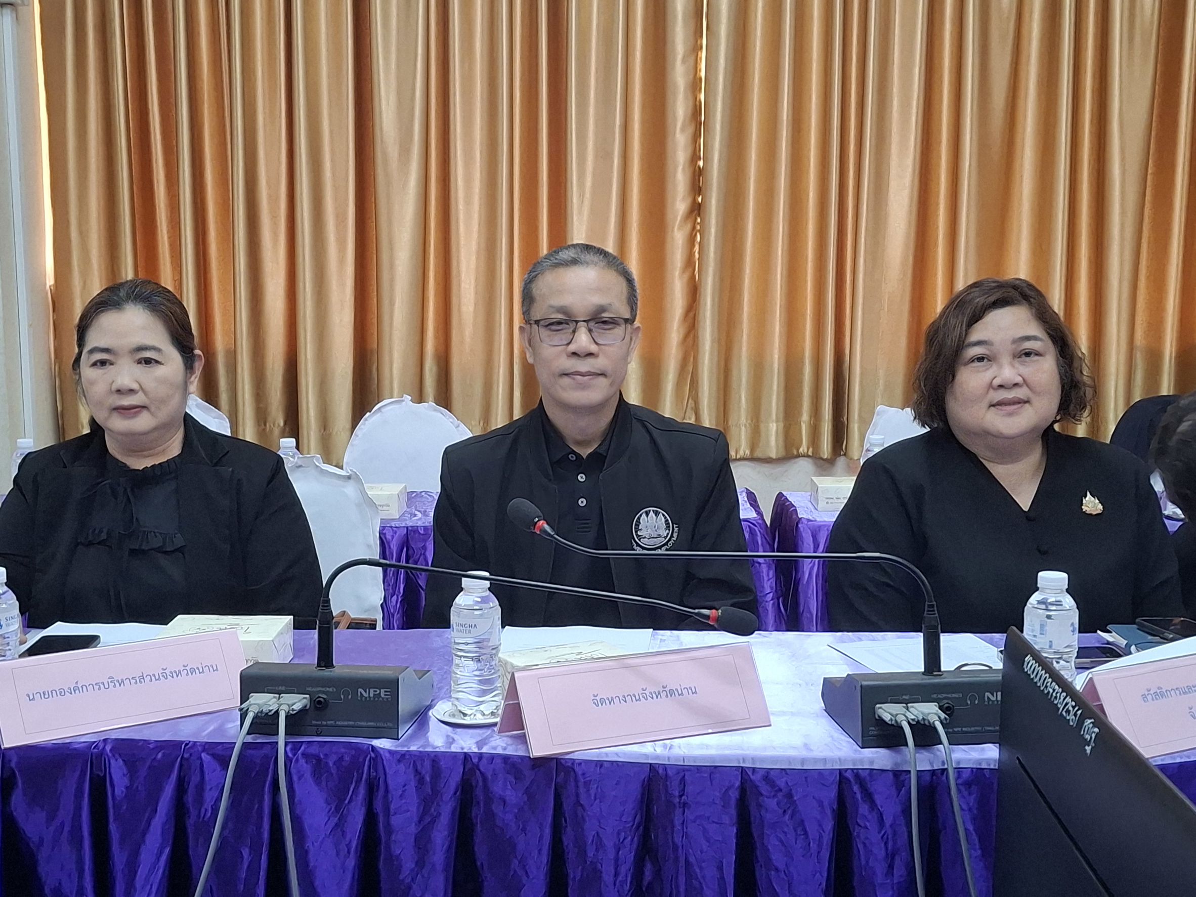 จัดหางานจังหวัดน่าน ร่วมประุชุมอนุกรรมการพัฒนาแรงงานประสางานฝึกอาชีพจังหวัด