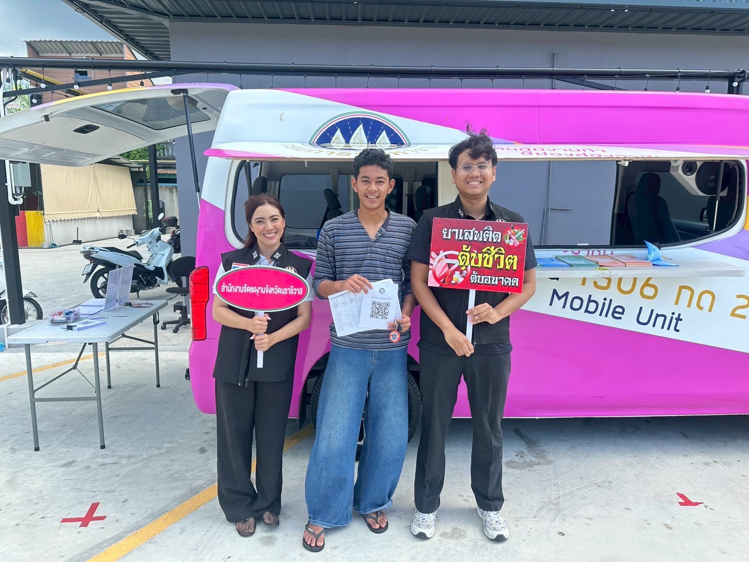 ออกให้บริการตาม โครงการยกระดับการให้บริการจัดหางานในประเทศ กิจกรรมจัดหางานเชิงรุกเพื่อการมีงานทำ