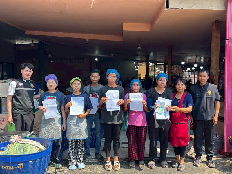 ลงพื้นที่ตรวจสอบการทำงานของคนต่างด้าว ในพื้นที่ อำเภอโพธาราม จำนวน 5 แห่ง 