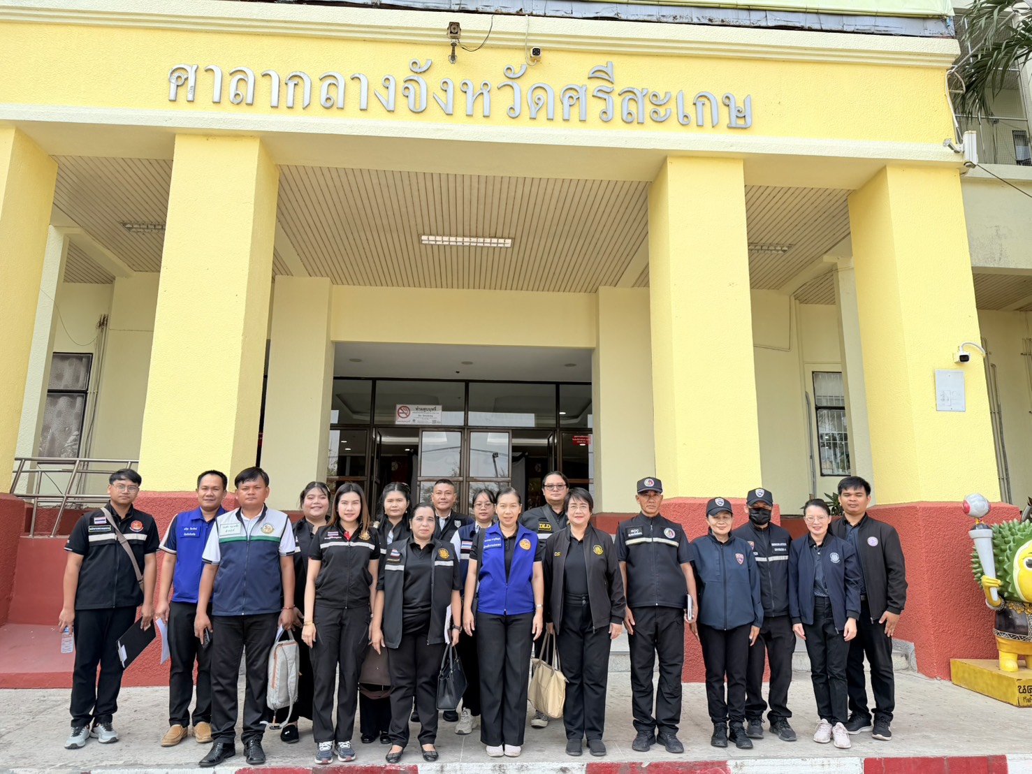 จัดหางานจังหวัดศรีสะเกษ มอบหมายเจ้าหน้าที่ ร่วมตรวจบูรณาการป้องกันปัญหาการค้ามนุษย์