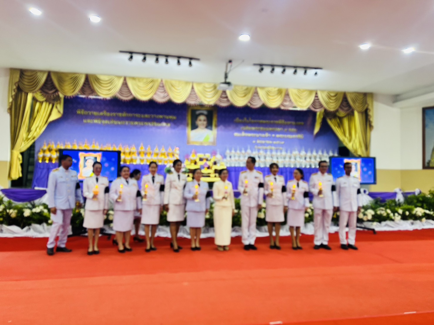 จัดหางานจังหวัดศรีสะเกษ มอบหมายให้เจ้าหน้าที่เข้าร่วมงานเฉลิมพระเกียรติ เนื่องในโอกาสพระราชพิธีมหามง