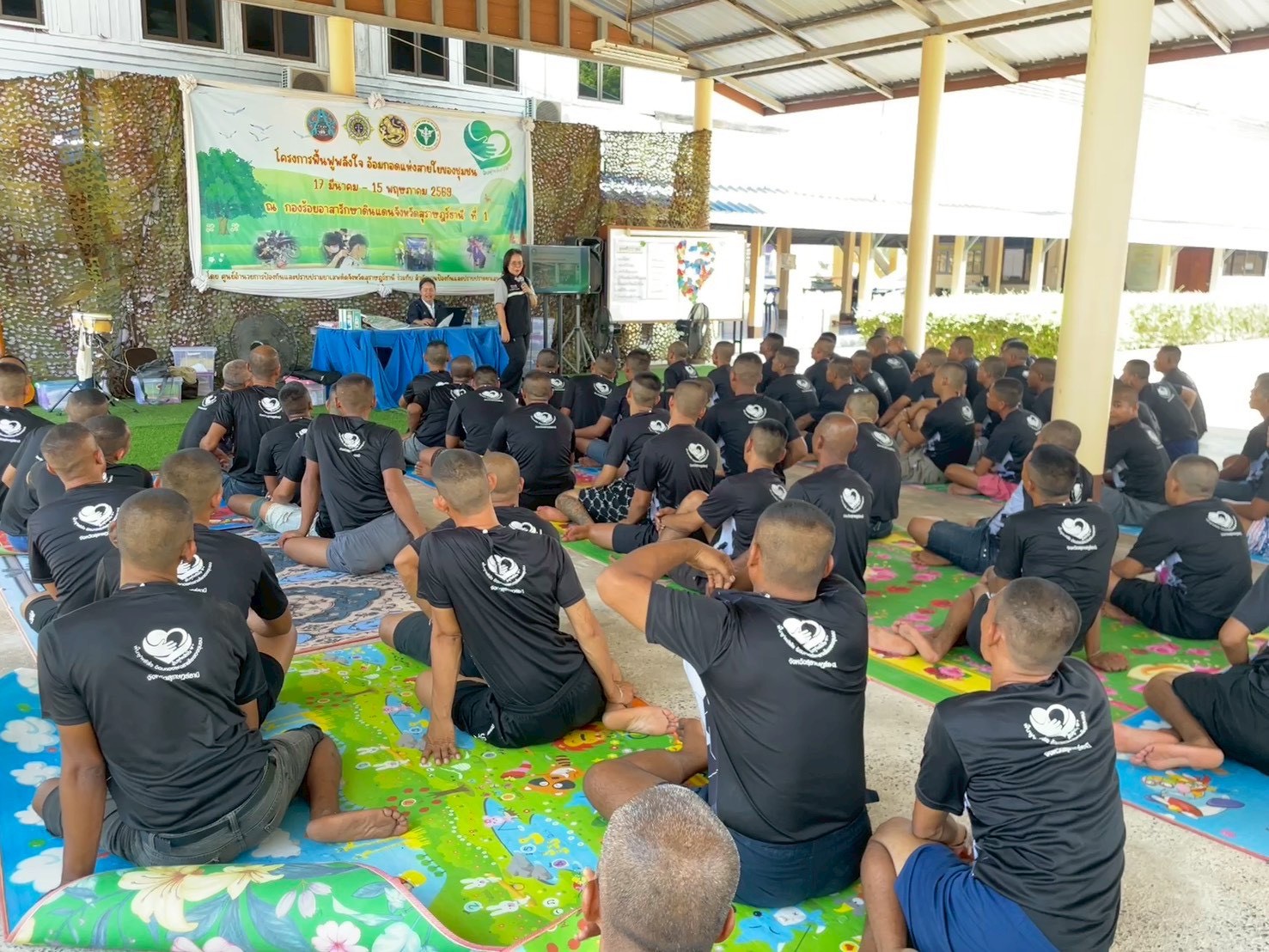 การจ้างแรงงานกับ ผู้ประกอบการ ตามโครงการฟื้นฟูพลังใจ อ้อมกอดแห่งสายใยของชุมชน จังหวัดสุราษฎร์ธานี