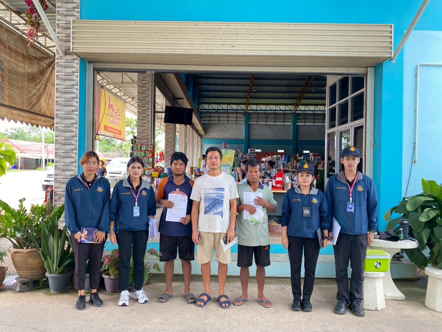 เจ้าหน้าที่งานตรวจและคุ้มครองคนหางาน ลงพื้นที่อำเภอท่าชนะ จังหวัดสุราษฎร์ธานี