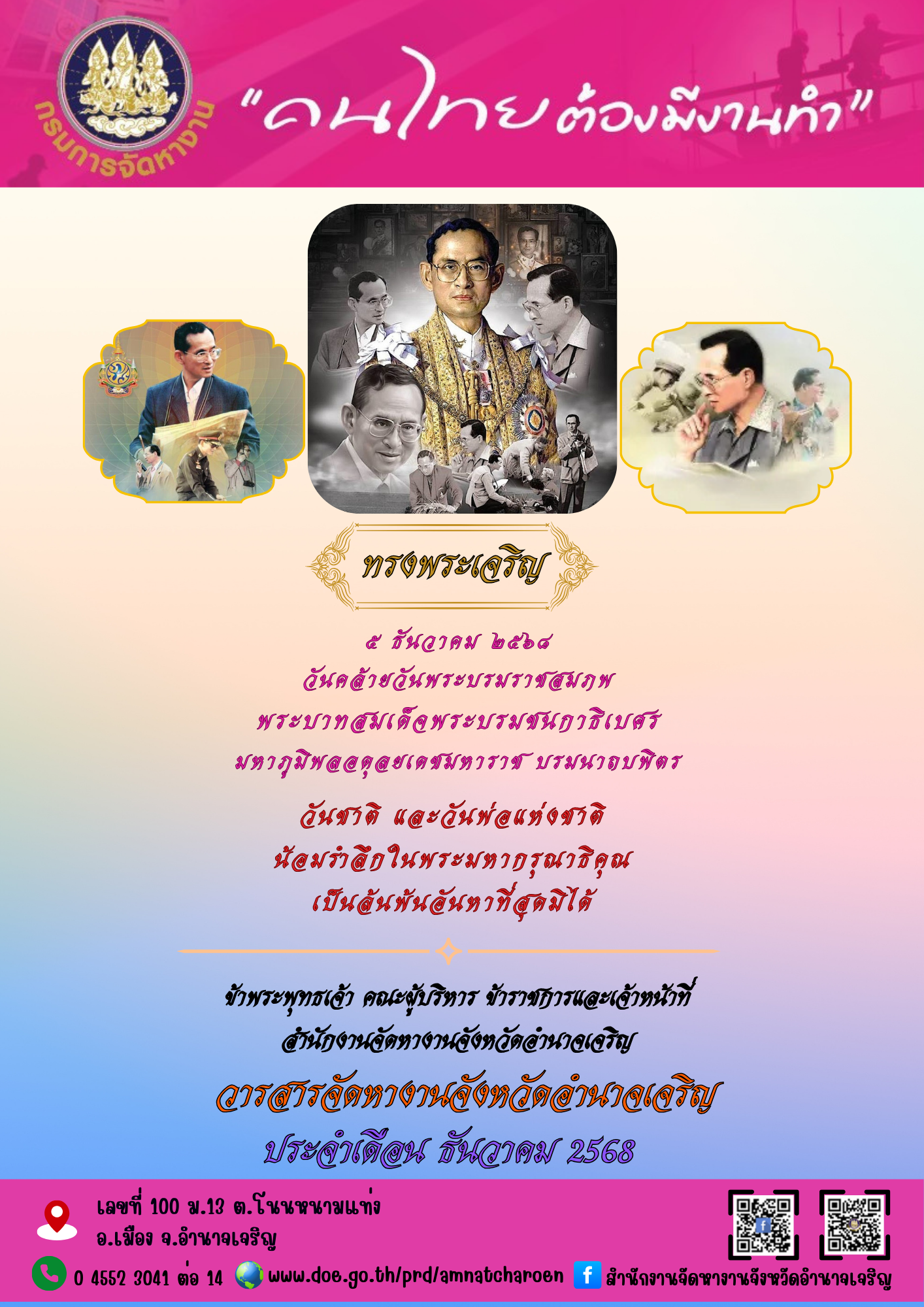 วารสารสถานการณ์ตลาดแรงงานประจำเดือน ธันวาคม 2568