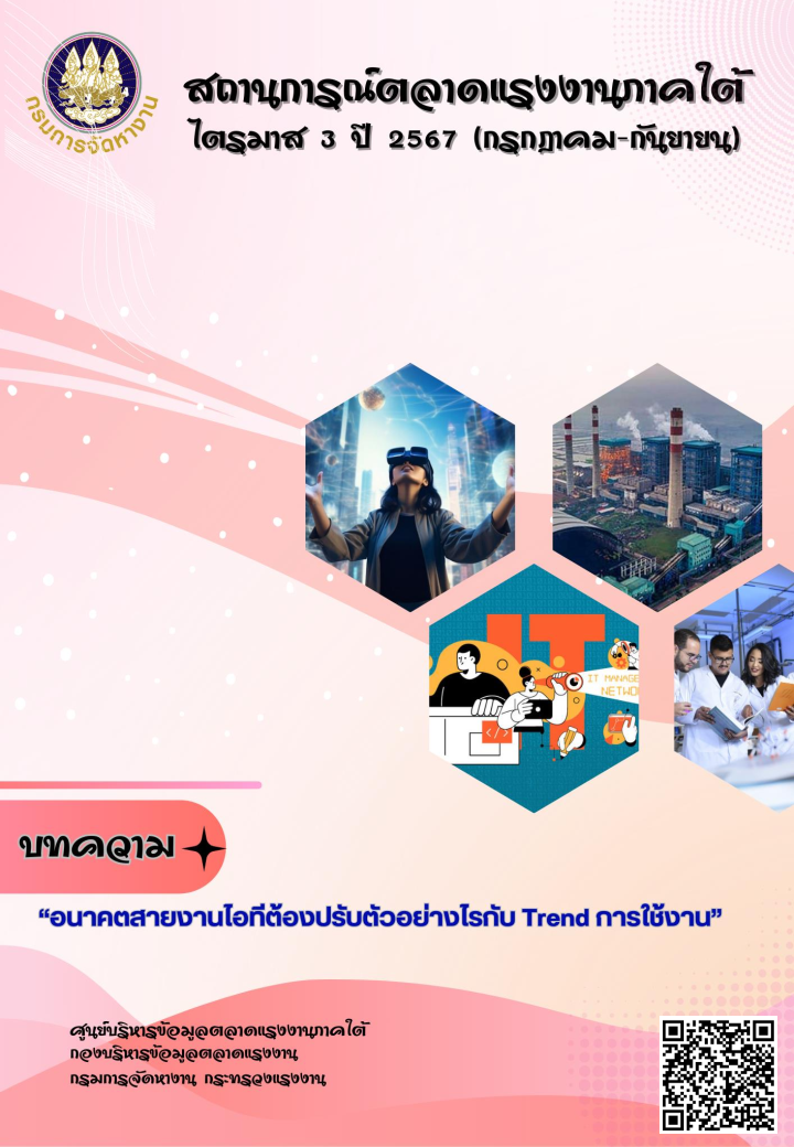 สถานการณ์ตลาดแรงงานภาคใต้ ไตรมาส 3 ปี 2567