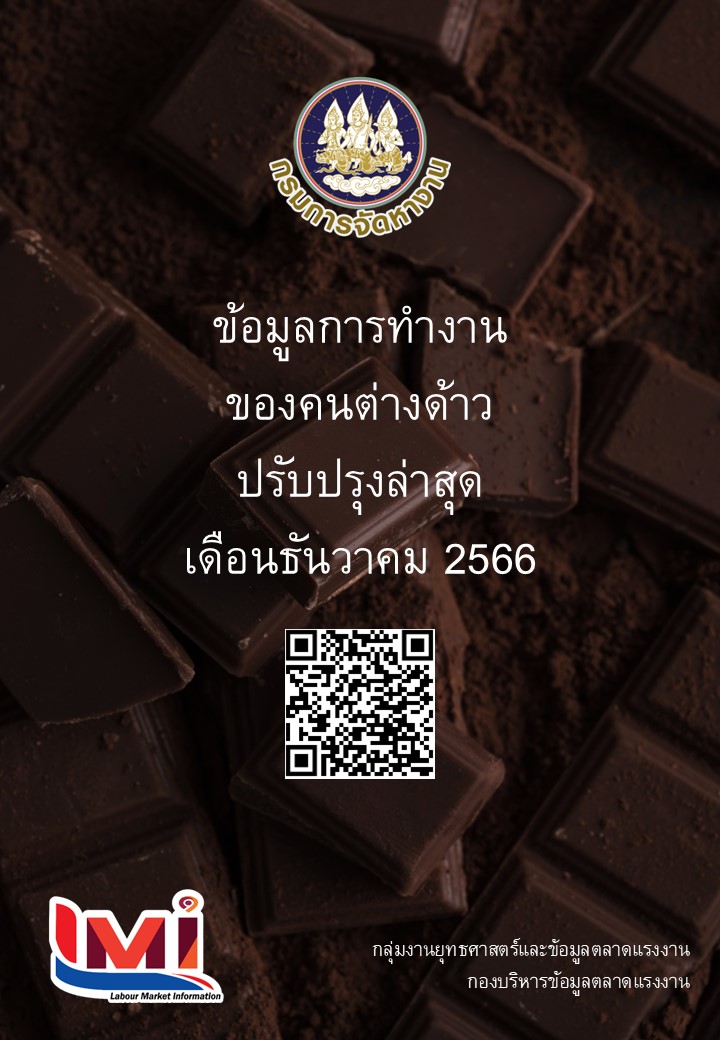 ข้อมูลการทำงานของคนต่างด้าว เดือนธันวาคม 2566