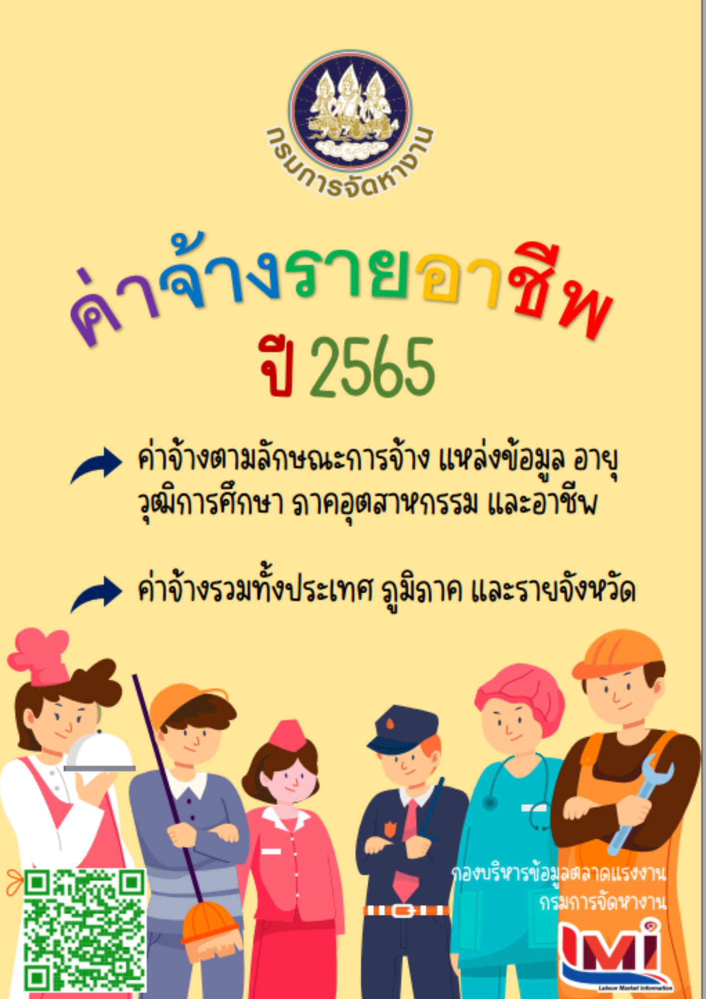ค่าจ้างรายอาชีพ ปี 2565