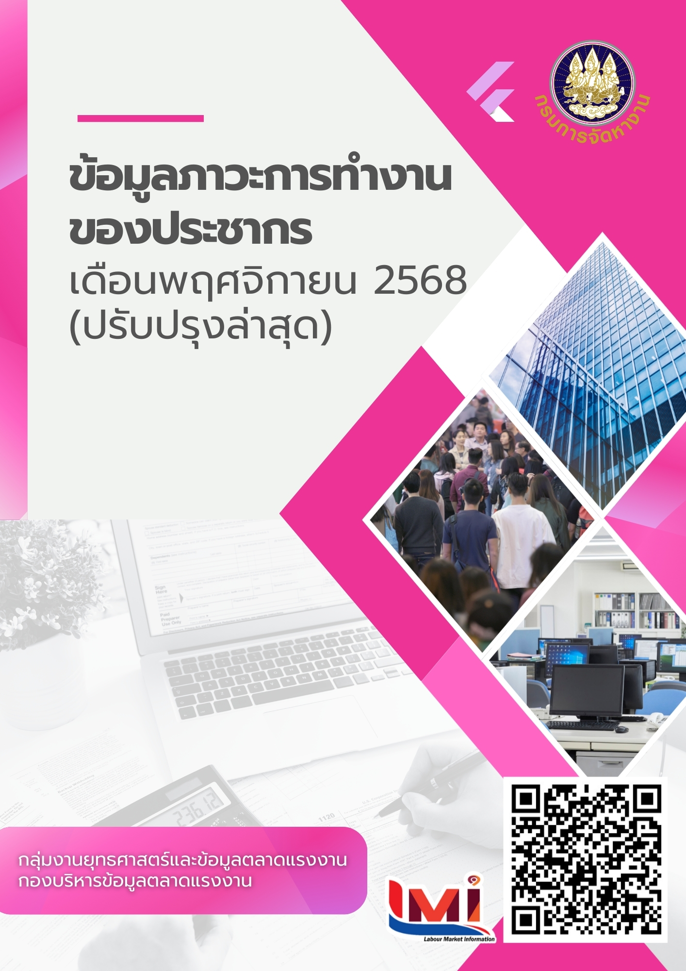 ข้อมูลภาวะการทำงานของประชากร เดือนพฤศจิกายน 2568