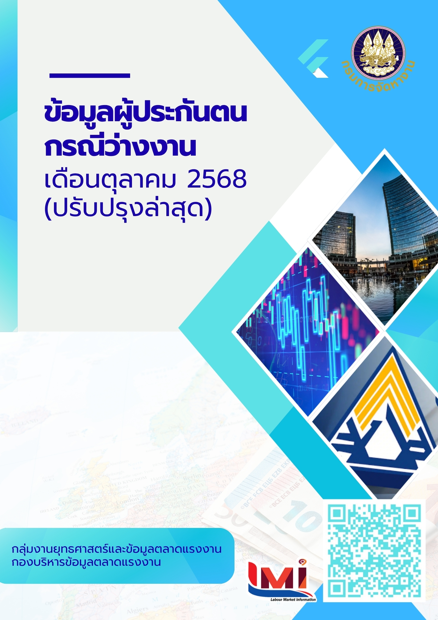 ข้อมูลผู้ประกันตน กรณีว่างงาน เดือนตุลาคม 2568