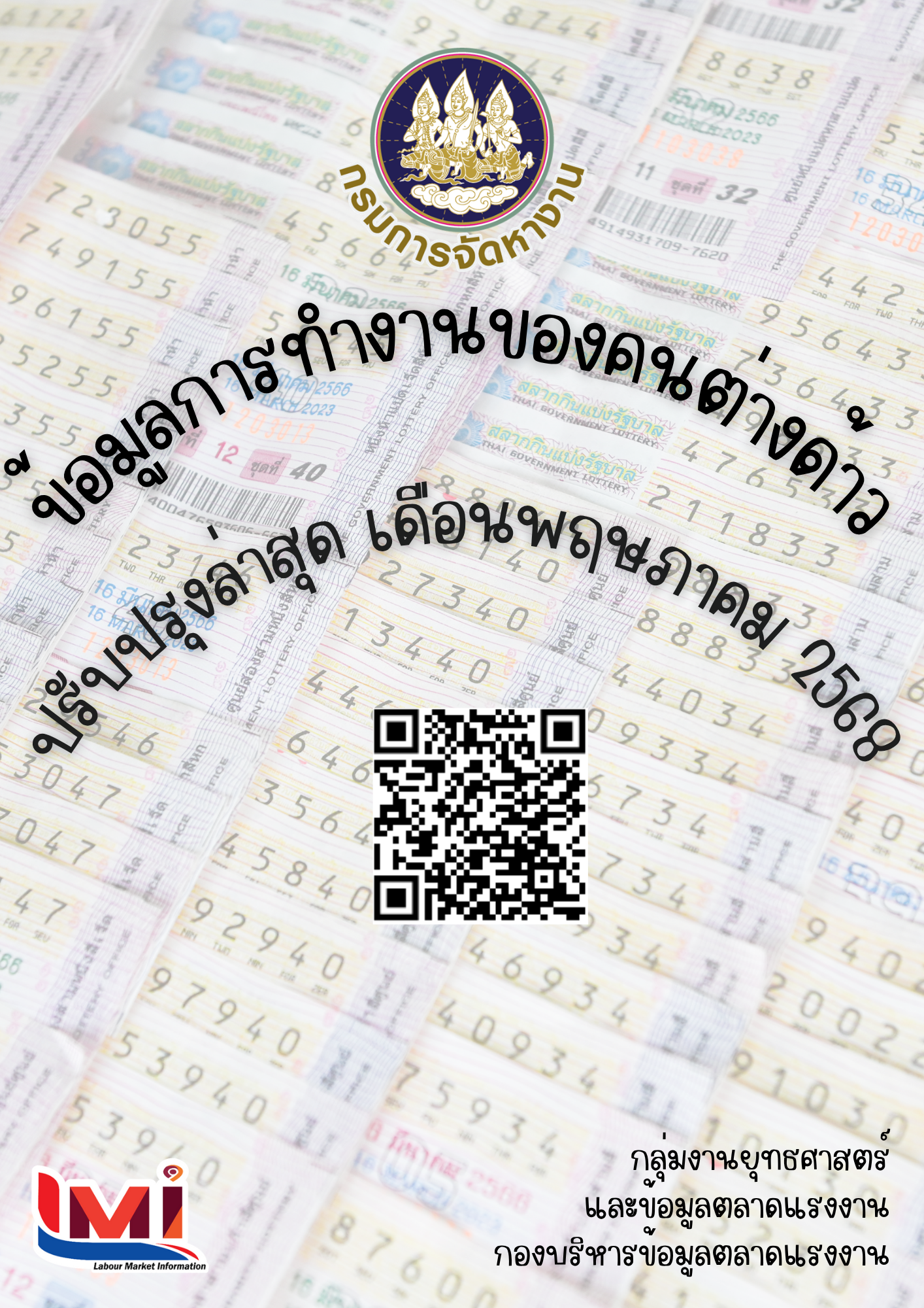 ข้อมูลการทำงานของคนต่างด้าว เดือนพฤษภาคม 2568