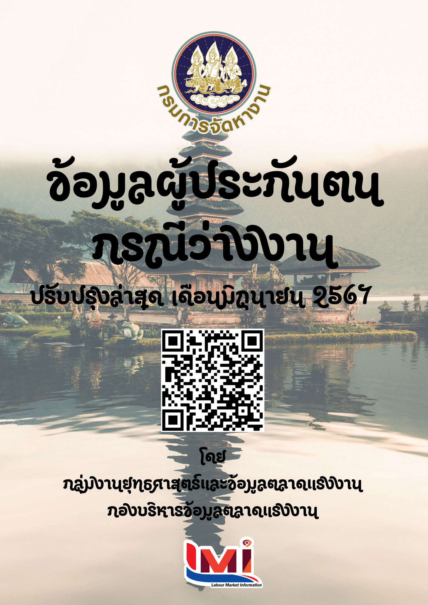 ข้อมูลผู้ประกันตน กรณีว่างงาน เดือนมิถุนายน 2567