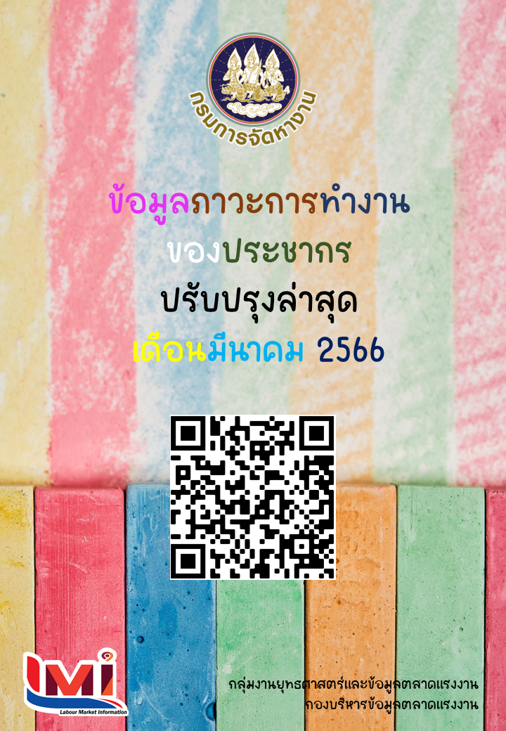 ข้อมูลภาวะการทำงานของประชากร เดือนมีนาคม 2566