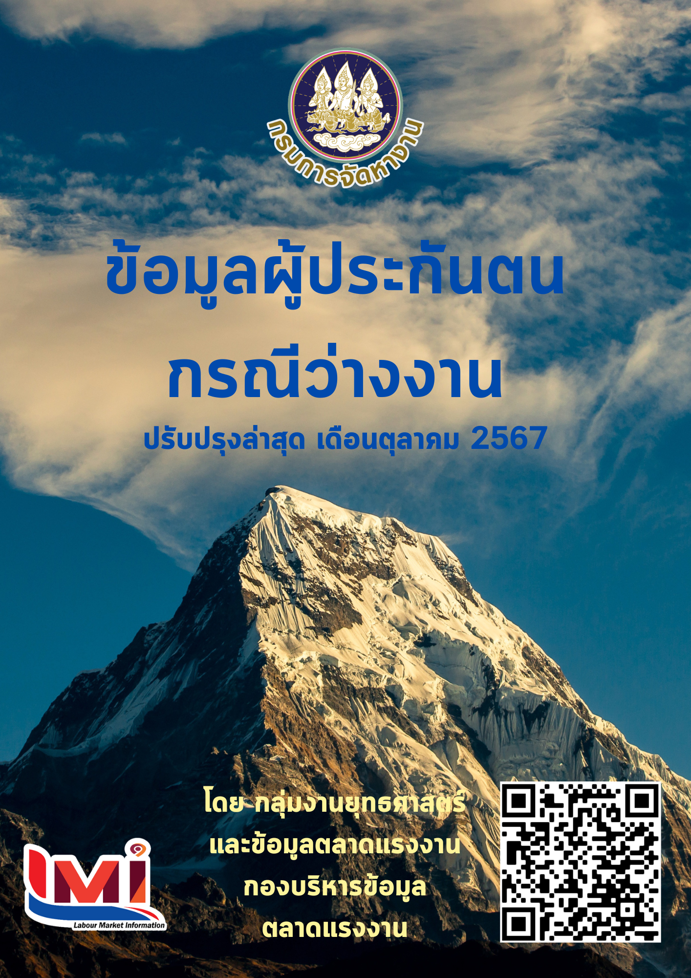 ข้อมูลผู้ประกันตน กรณีว่างงาน เดือนตุลาคม 2567
