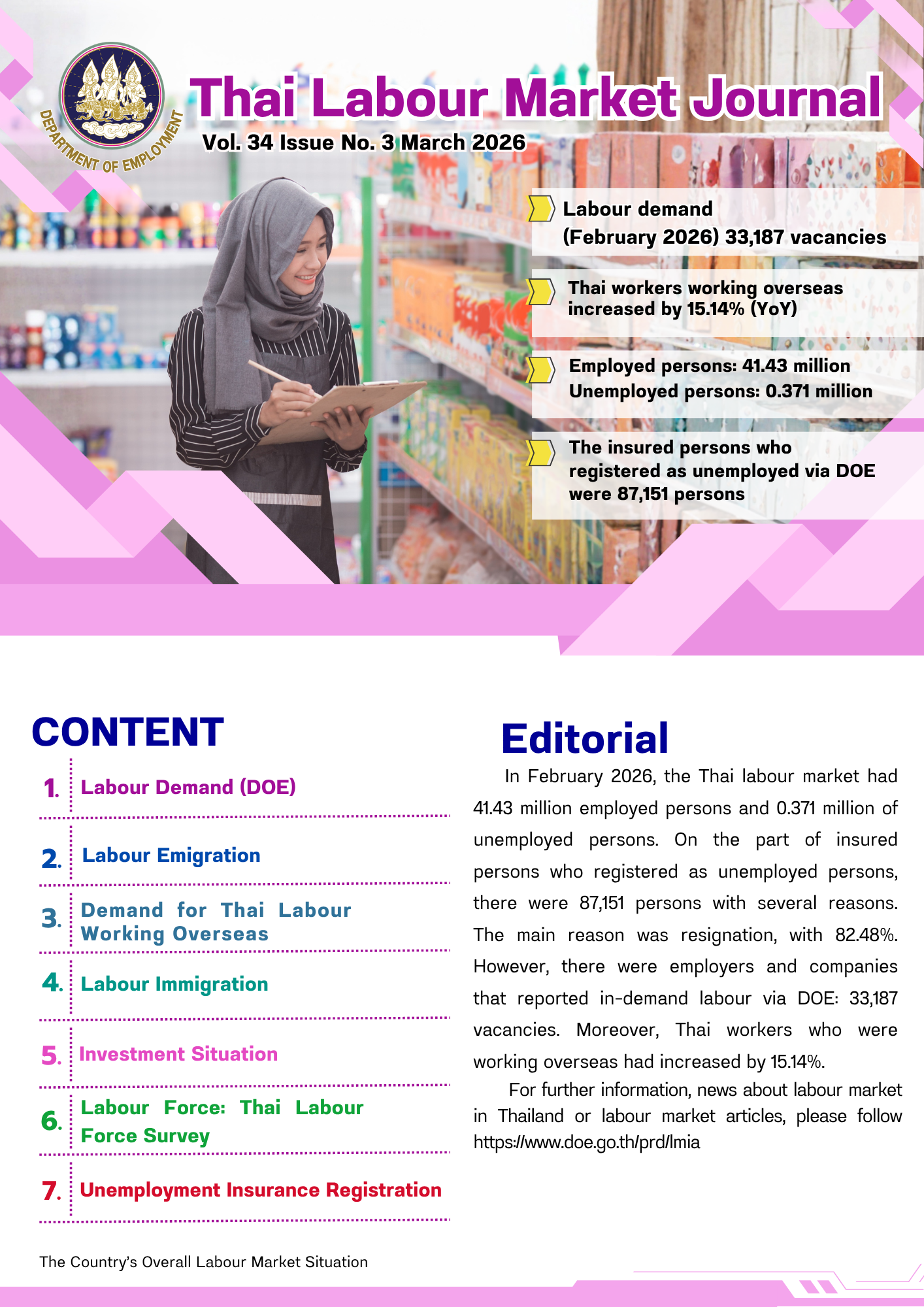 Thai Labour Market Journal (March 2026)