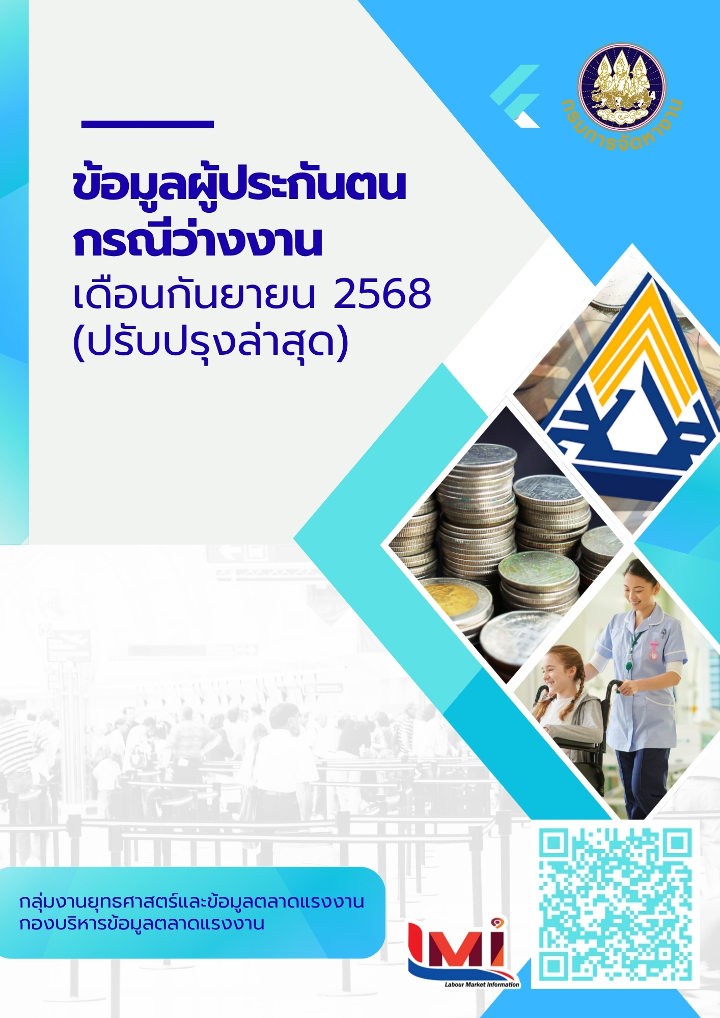 ข้อมูลผู้ประกันตน กรณีว่างงาน เดือนกันยายน 2568