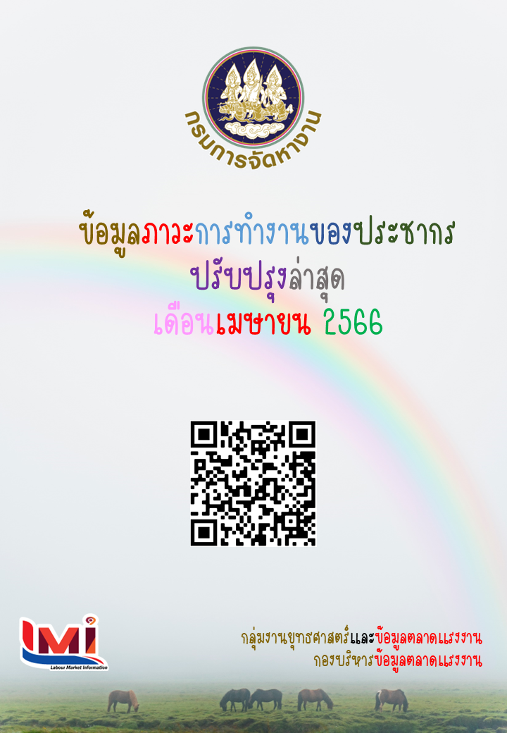 ข้อมูลภาวะการทำงานของประชากร เดือนเมษายน 2566