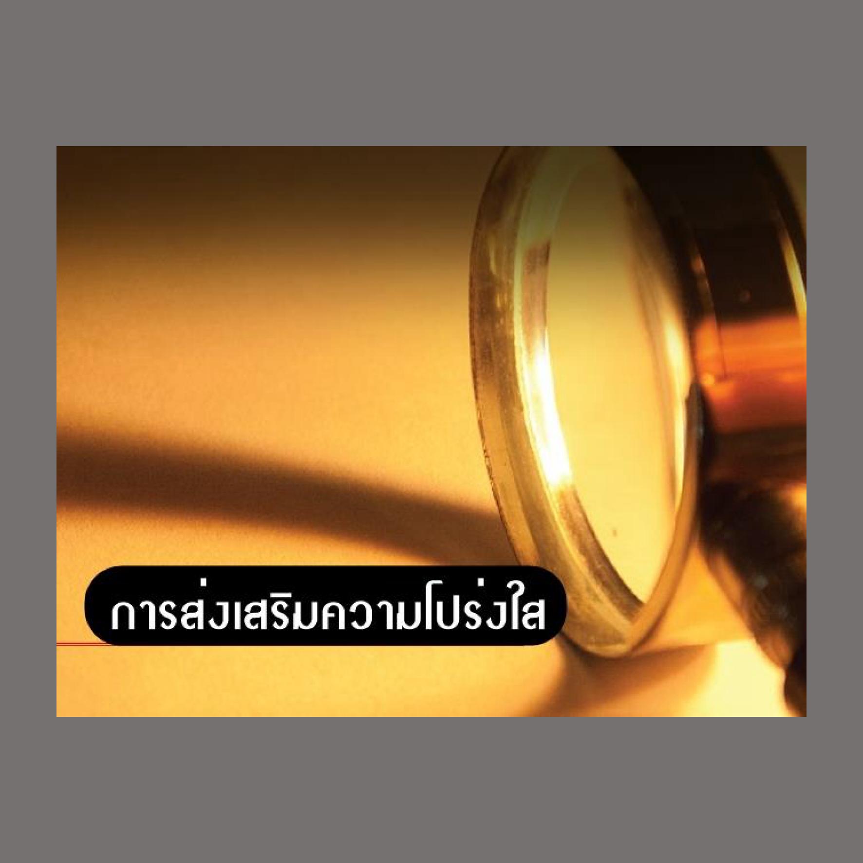 การส่งเสริมความโปร่งใส